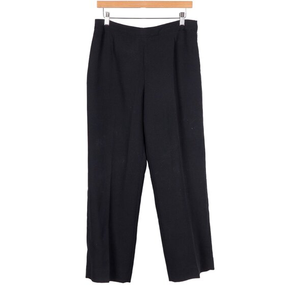 Kasper Pants - Kasper Dress Pants 6 Womens Black Career Casual Classic Lined Polyester